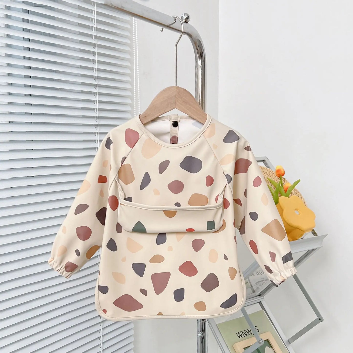 Waterproof Baby Bib – Wipe-Clean with Fun Cartoon Print