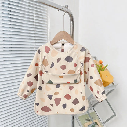 Waterproof Baby Bib – Wipe-Clean with Fun Cartoon Print