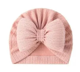 Cute Bowknot Baby Turban Hat – Soft Cotton Headwrap